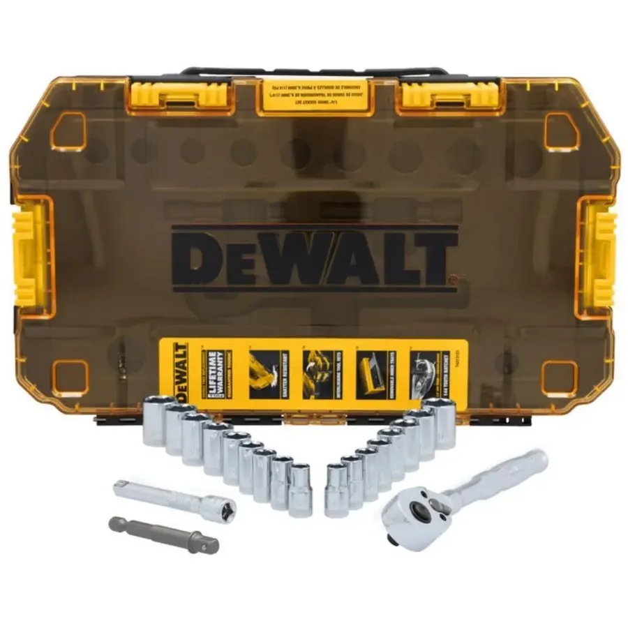 Jogo de Ferramentas Mecânicas com 20 Peças e Maleta Dewalt