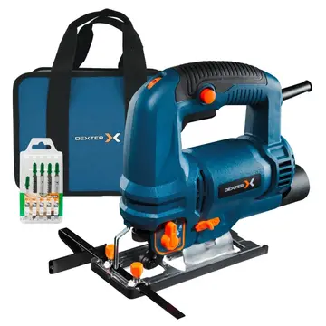 Serra Tico-Tico Dexter 750JS3 750W 127V com Bolsa e Kit de Lâminas