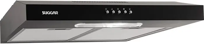 Suggar Depurador de Ar Slim 60cm 3 Velocidades Preto 110V DPS161PT