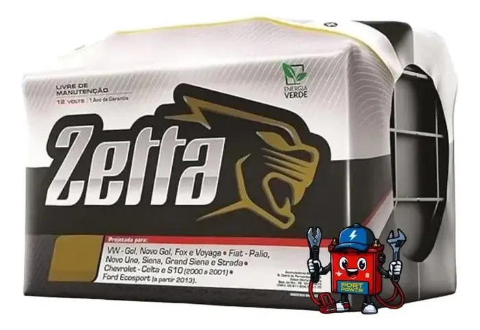 Bateria Zetta Mz45d 45Ah 300A - Moura