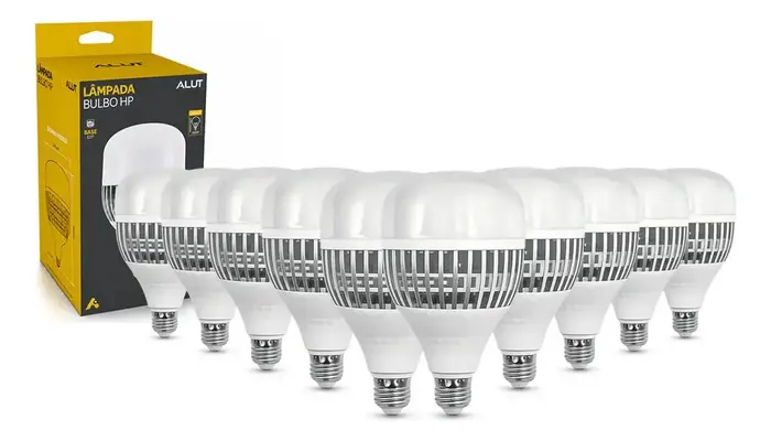 Kit 10 Lâmpadas LED Bulbo 100W Branco Frio 6500K E27 - Super Bulbo Econômica