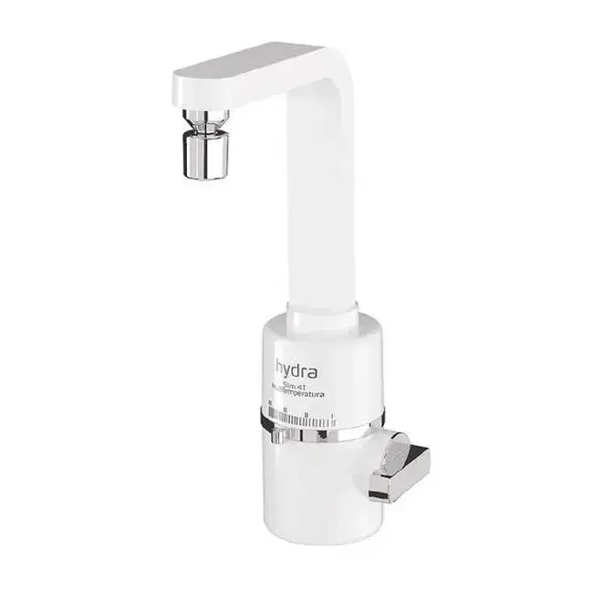 Torneira Elétrica de Bancada Slim 4T 5500W 220V Branca - Hydra