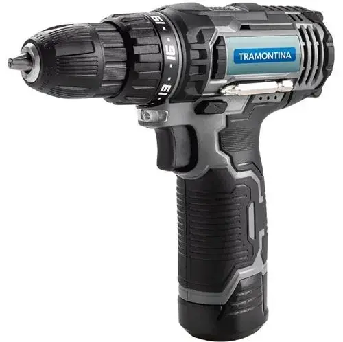 Parafusadeira e Furadeira a Bateria Tramontina 10,8V Li-Ion 38 Pol. com Carregador Bivolt