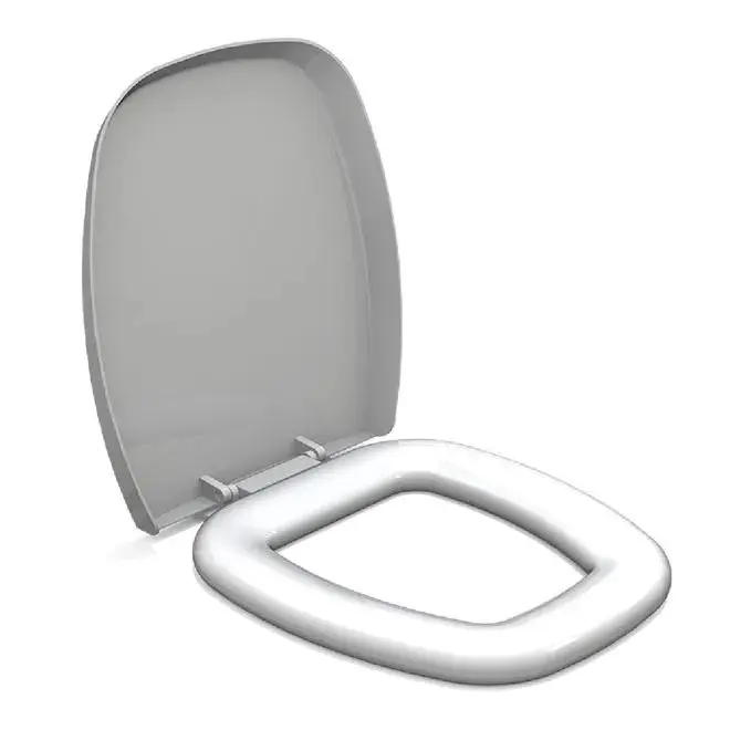 Assento Sanitário Almofadado Luxo Thema Branco - DURIN