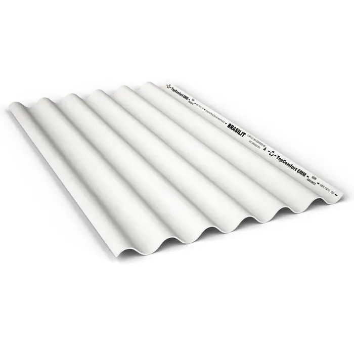 Telha Topcomfort Fibrocimento Hidrofugada 5mm 2,44×1,1m Brasilit