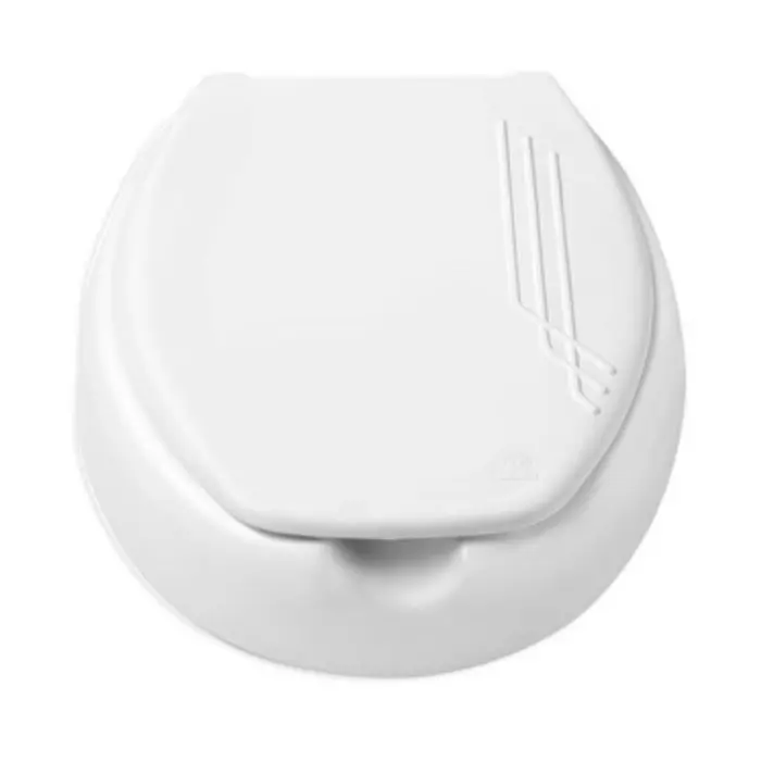 Assento Sanitário Elevado com Tampa 7,5cm PP Oval Branco